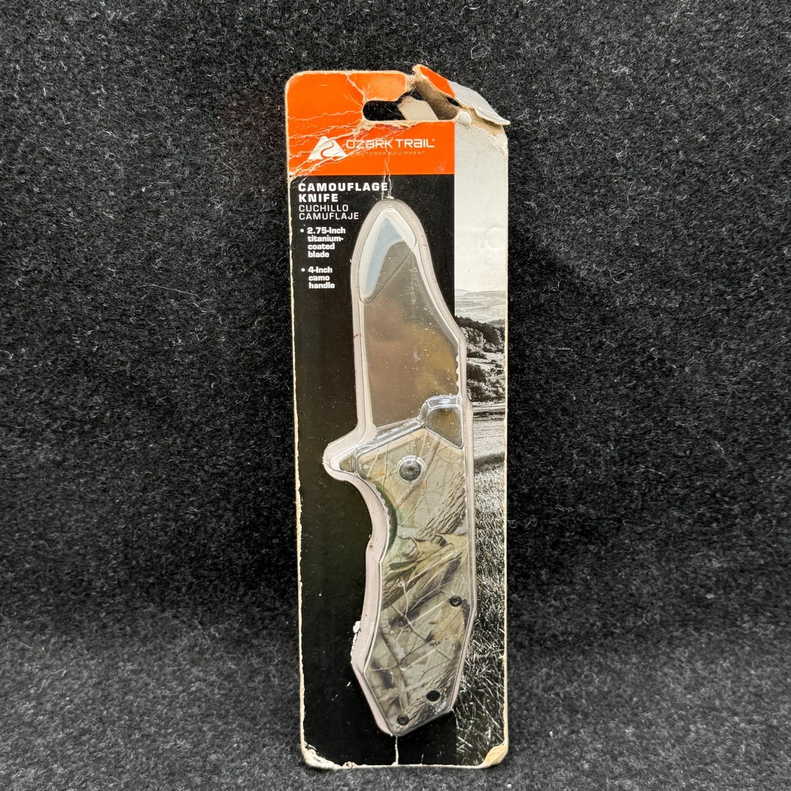 Ozark Trail Camouflage Pocket Knife with Clip & Everyday Carry Rivet Knife - Thumbnail 2