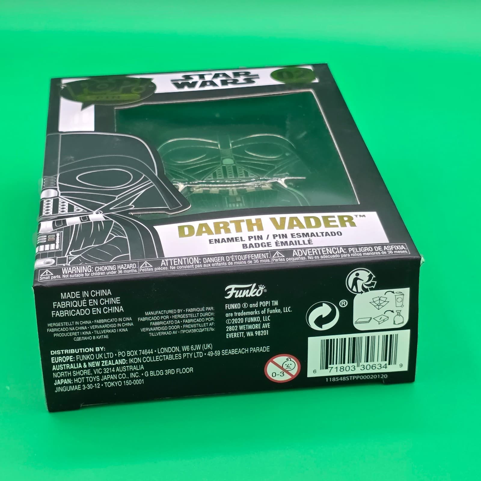 New Funko Pop Disney Lucasfilm Pin Star Wars 02 Darth Vader Dark Side Enamel Pin - Thumbnail 6
