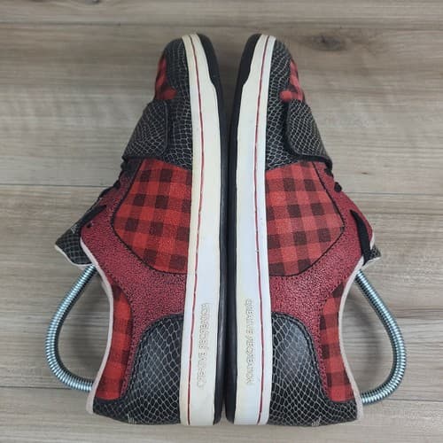 Creative Recreation Men Size 8 Cesario Low Casual Plaid Buffalo Snake skin Shoes - Thumbnail 7