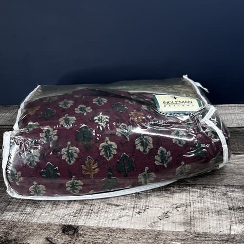 VTG Lady Pepperell Western Dust Ruffle Bed Skirt For California King Size Leaves - Thumbnail 8