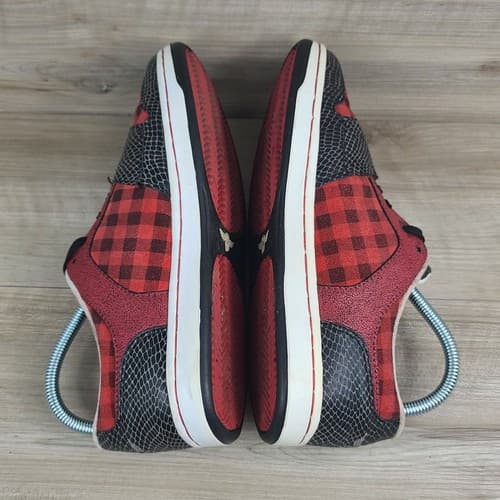 Creative Recreation Men Size 8 Cesario Low Casual Plaid Buffalo Snake skin Shoes - Thumbnail 6