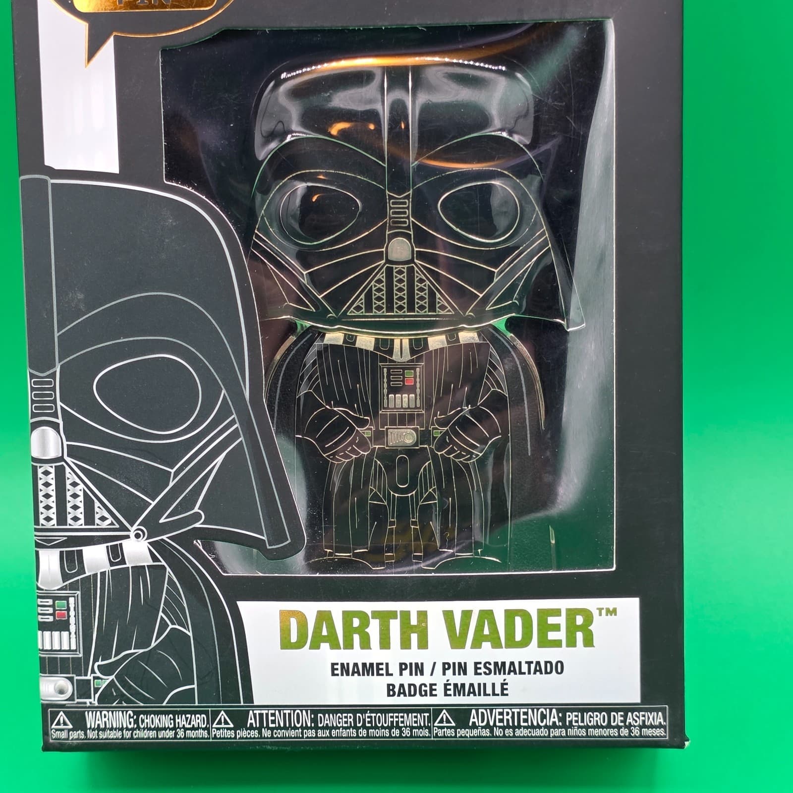 New Funko Pop Disney Lucasfilm Pin Star Wars 02 Darth Vader Dark Side Enamel Pin - Thumbnail 3