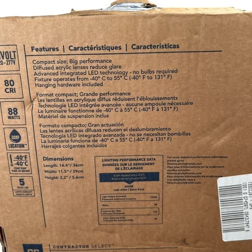 Lithonia Lighting CPHB 12LM MVOLT 40K Contractor Select Compact - White - Thumbnail 7