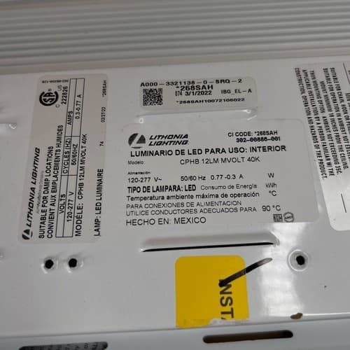 Lithonia Lighting CPHB 12LM MVOLT 40K Contractor Select Compact - White - Thumbnail 9