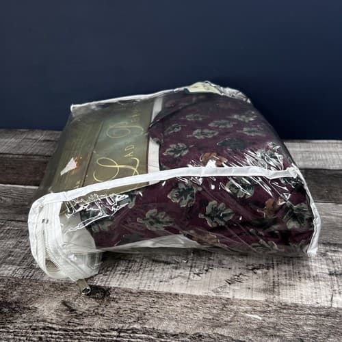 VTG Lady Pepperell Western Dust Ruffle Bed Skirt For California King Size Leaves - Thumbnail 9