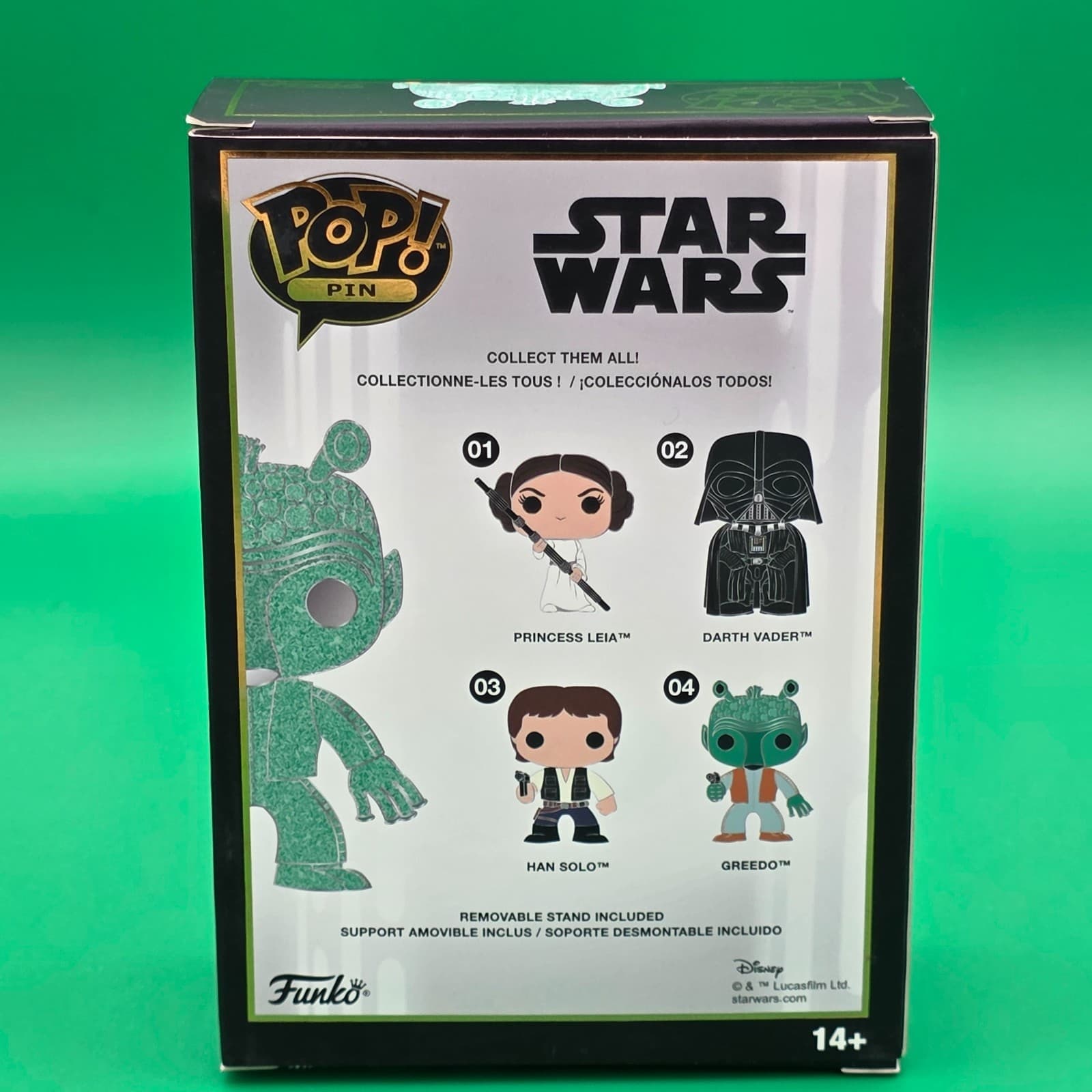 SEALED Star Wars Glitter CHASE Greedo 05 (Pop Pin) Enamel Pin BRAND NEW - Thumbnail 4