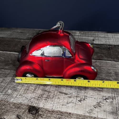NO BOX CHRISTOPHER RADKO NIEMAN MARCUS LARGE RED BEETLE BUG CAR 6 1/2” RARE - Thumbnail 6