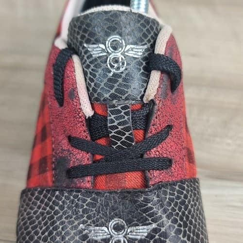 Creative Recreation Men Size 8 Cesario Low Casual Plaid Buffalo Snake skin Shoes - Thumbnail 9