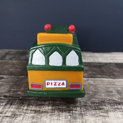 1989 Teenage Mutant Ninja Turtles TMNT Pizza Party Van Wagon Floating Soap Dish - Thumbnail 4