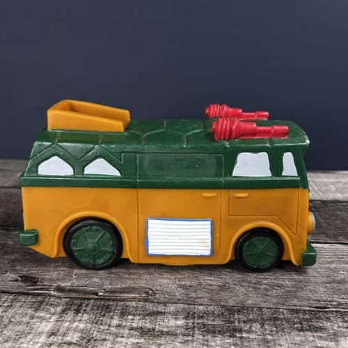 1989 Teenage Mutant Ninja Turtles TMNT Pizza Party Van Wagon Floating Soap Dish - Thumbnail 3