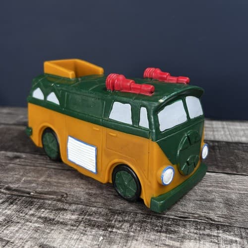 1989 Teenage Mutant Ninja Turtles TMNT Pizza Party Van Wagon Floating Soap Dish - Thumbnail 8