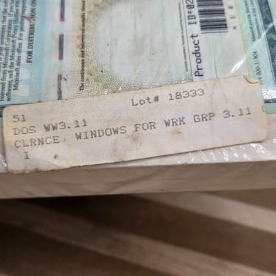 Microsoft MS-DOS 6.22 and Windows for Workgroups (V.3.11) Full Version - Thumbnail 3