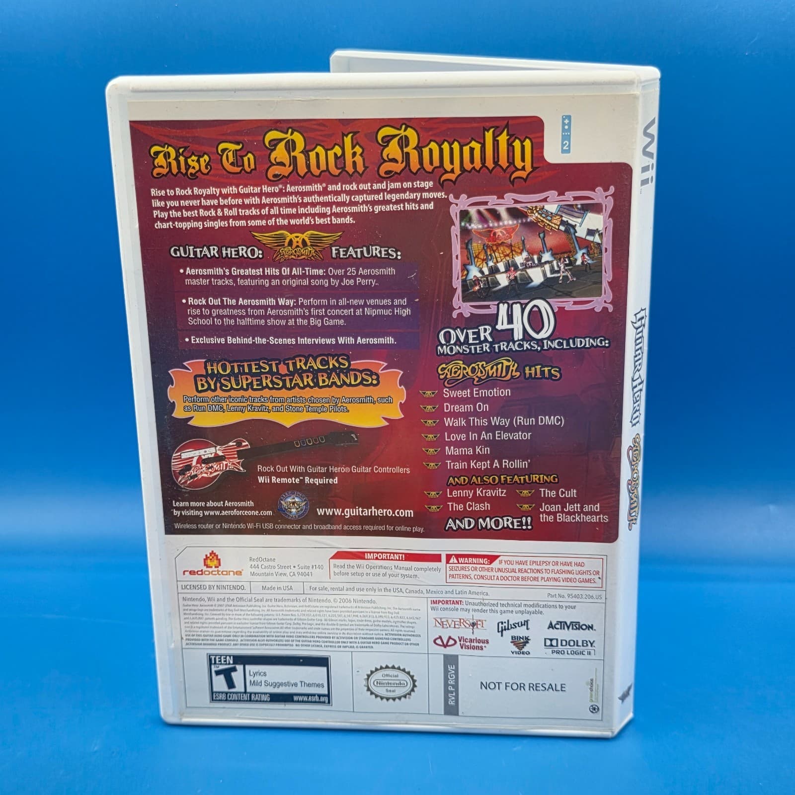 Guitar Hero: Aerosmith (Nintendo Wii, 2008) Complete CIB Tested - Thumbnail 3