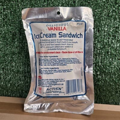 Vintage 1991 Space Adventure Food Freeze Dried Ice Cream Sandwich APII - Thumbnail 4