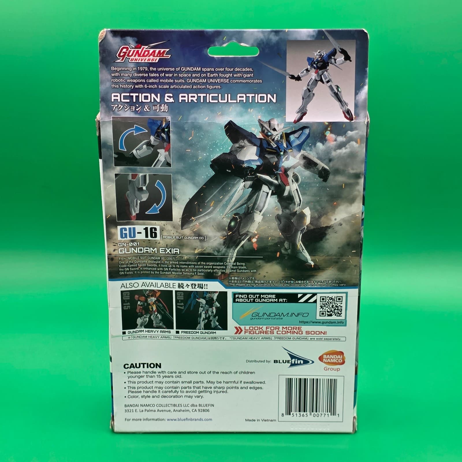 (NEW) Bandai Gundam Universe GU-16 GN-001 GUNDAM EXIA 6" Action Figure - Thumbnail 6