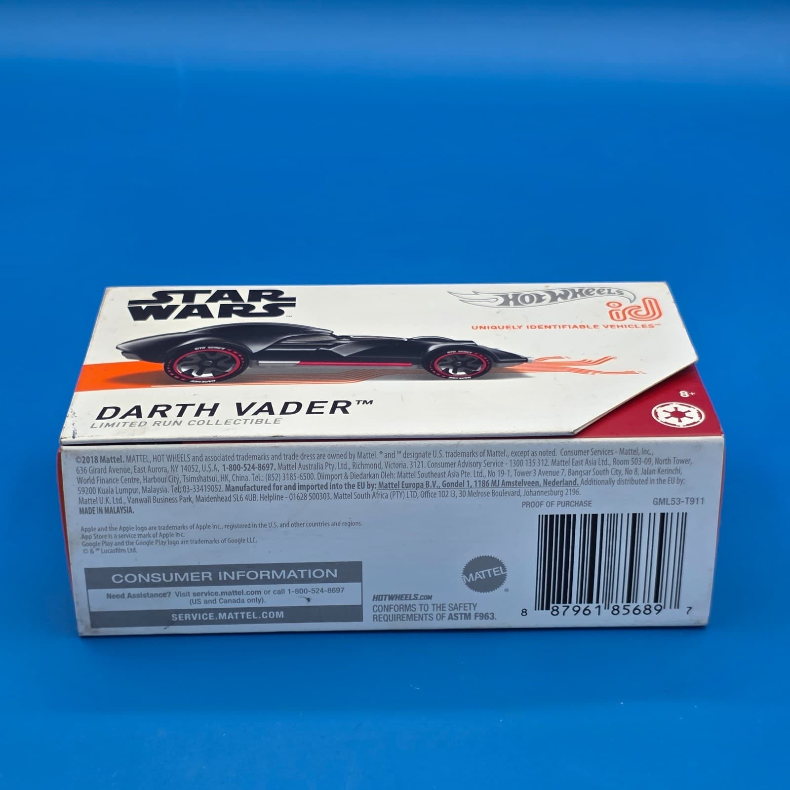 Hot Wheels id Star Wars DARTH VADER Galactic Empire Limited Run Colectible NIP - Thumbnail 3
