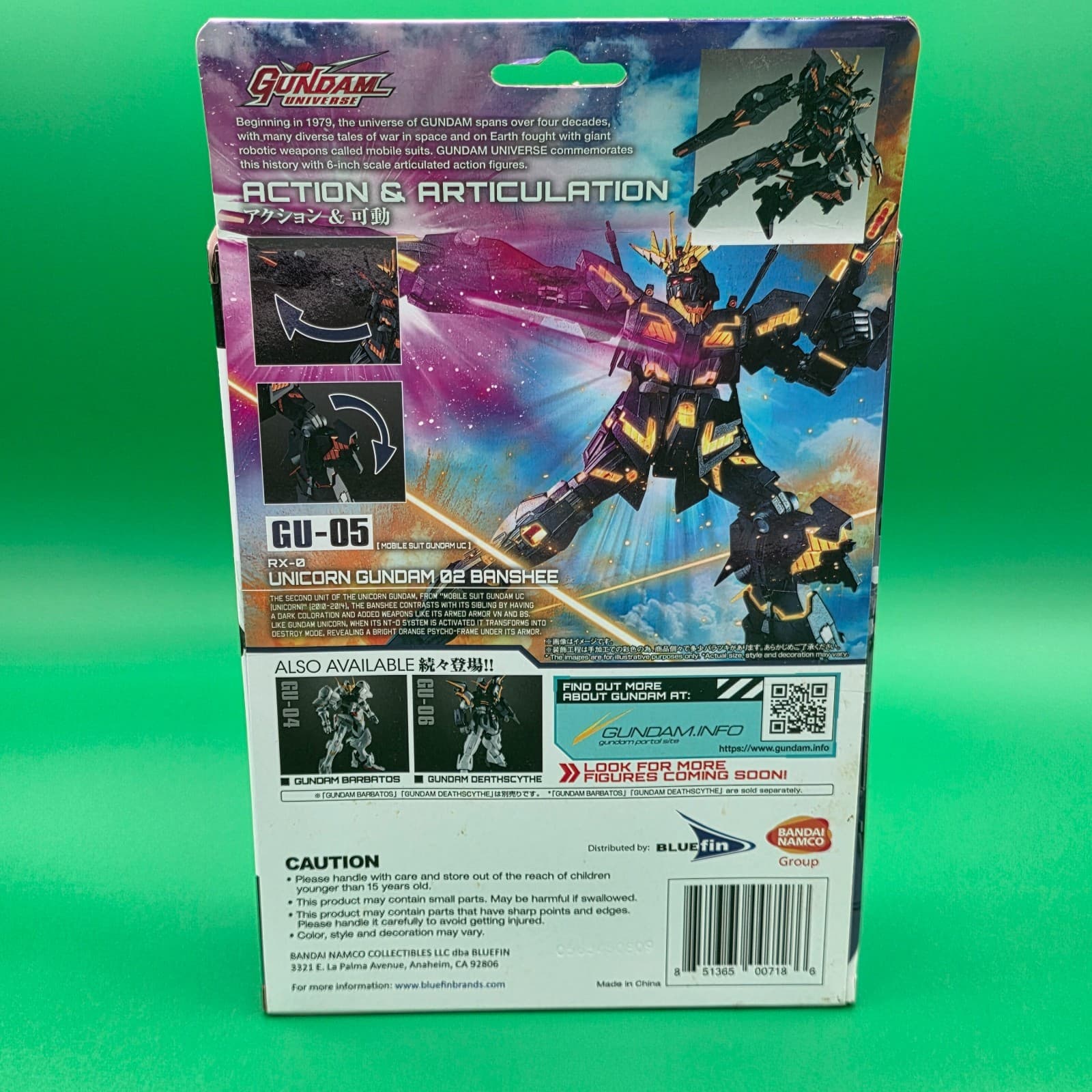 Bandai Gundam Universe RX-0 Unicorn Gundam 02 Banshee Collectable Figure 15+ - Thumbnail 6