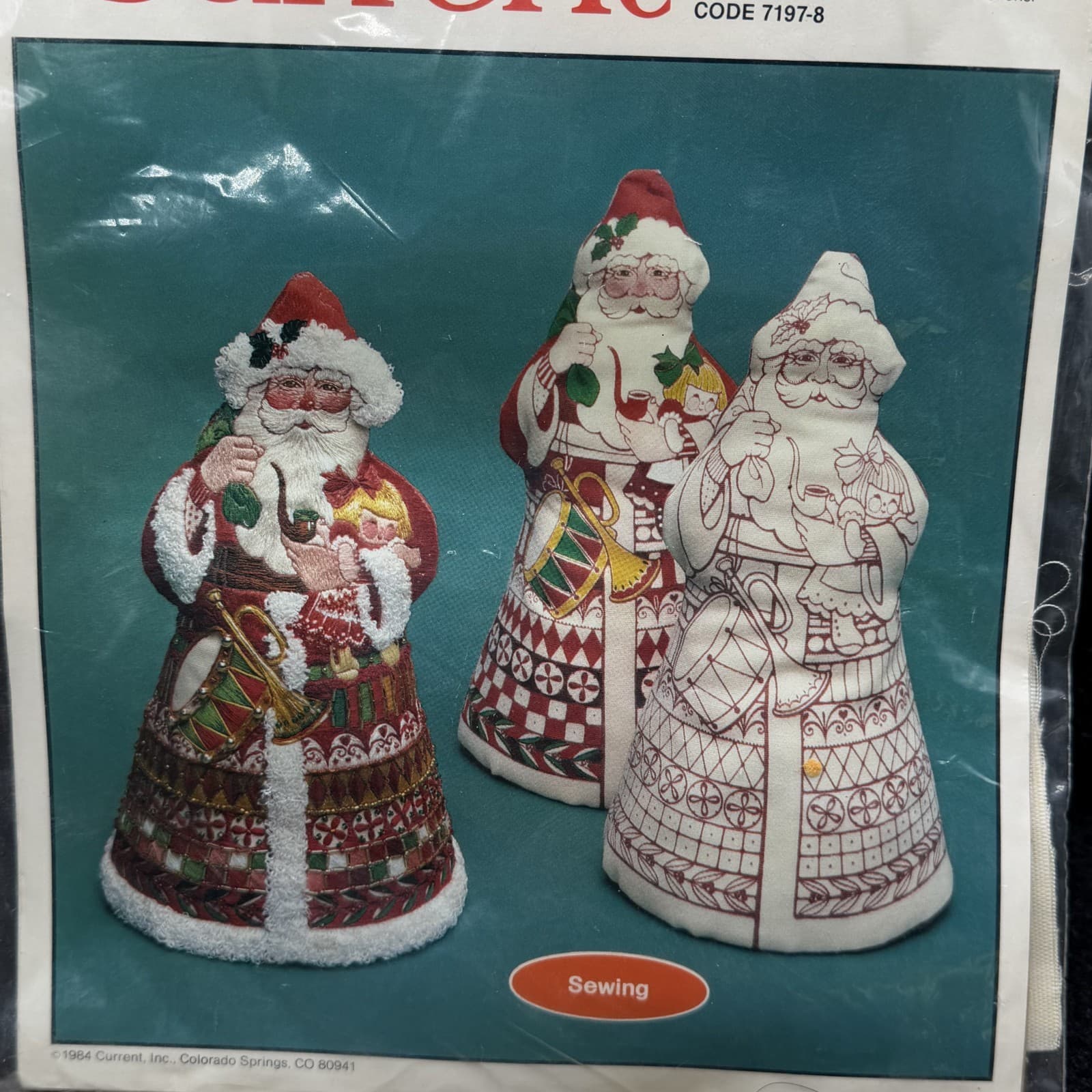 Current Father Christmas Creative Sewing Project Kit 12" Tall - Thumbnail 2