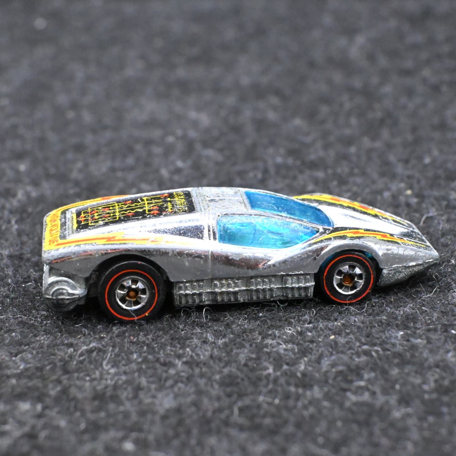 Vintage 1974 Hot Wheels Redline Super Chrome Large Charge HK BA459 - Thumbnail 4