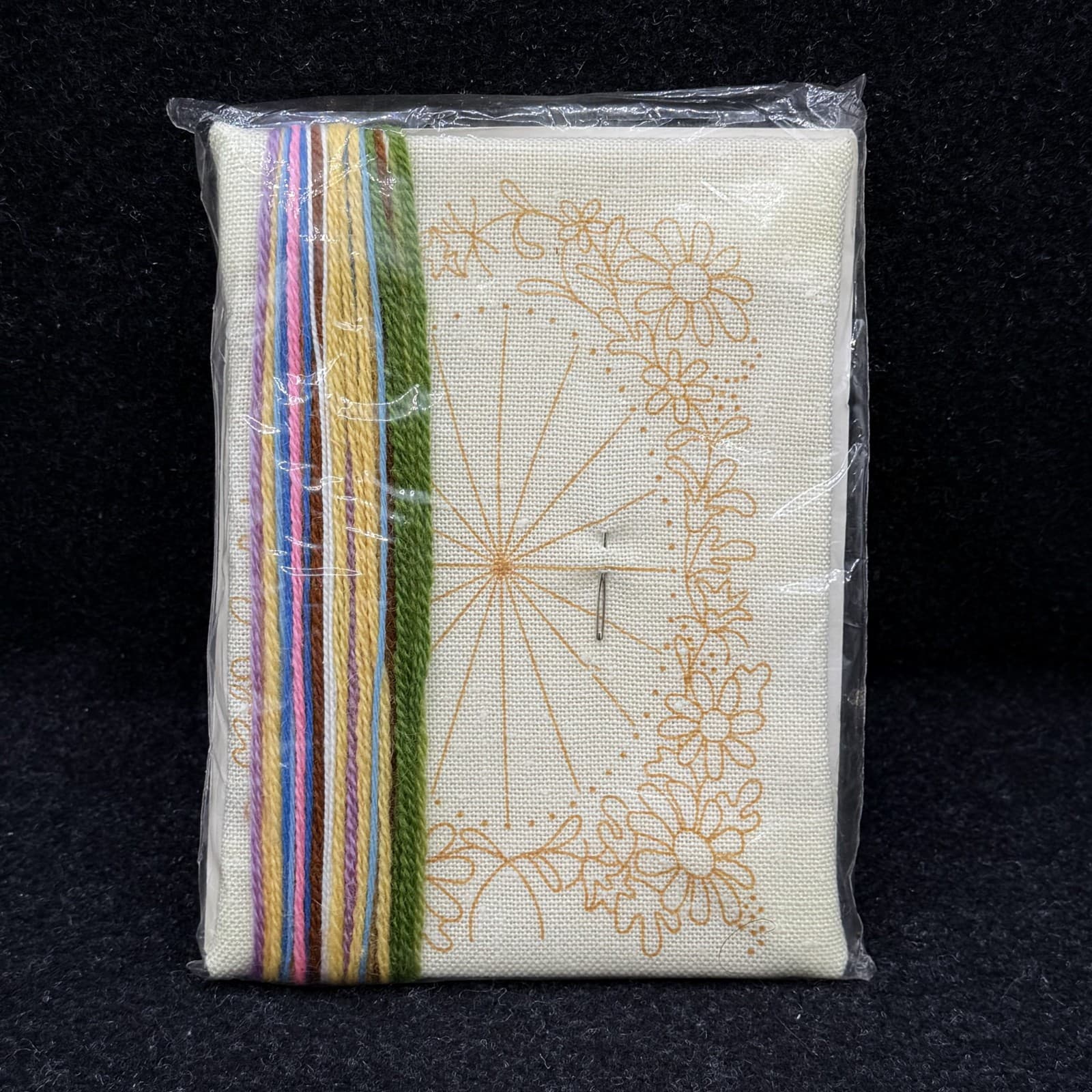 Vtg 1970s Jiffy Stitchery Crewel Embroidery Kit Photo Frame White Daisies USA - Thumbnail 6