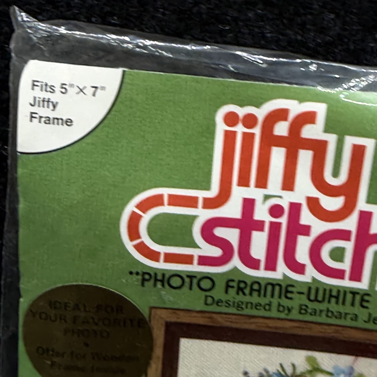 Vtg 1970s Jiffy Stitchery Crewel Embroidery Kit Photo Frame White Daisies USA - Thumbnail 4