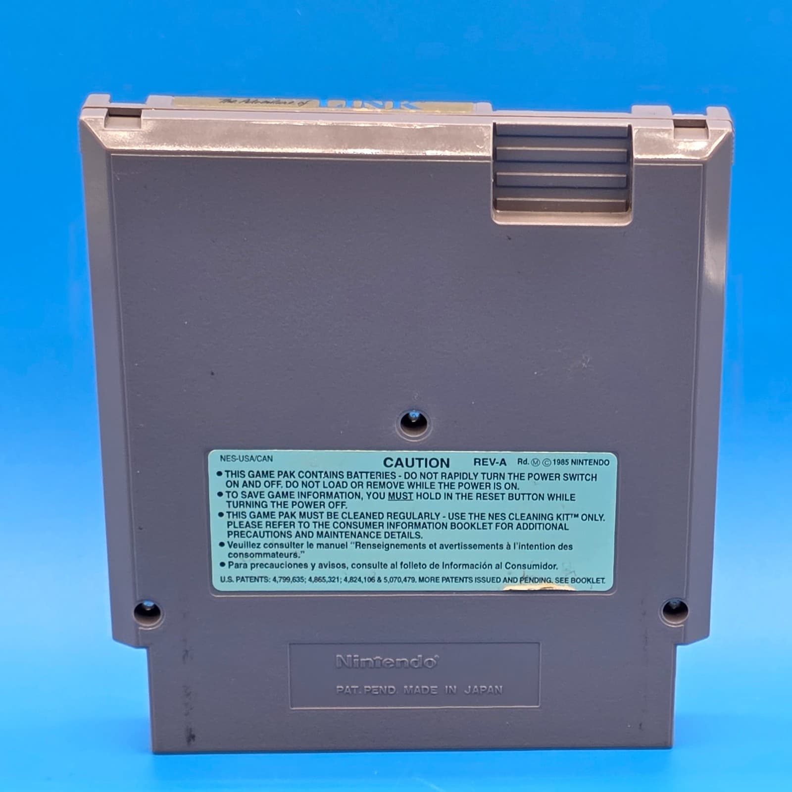 Zelda II: The Adventure of Link (Nintendo NES, 1988) Gray Cart w/ Case - Thumbnail 6