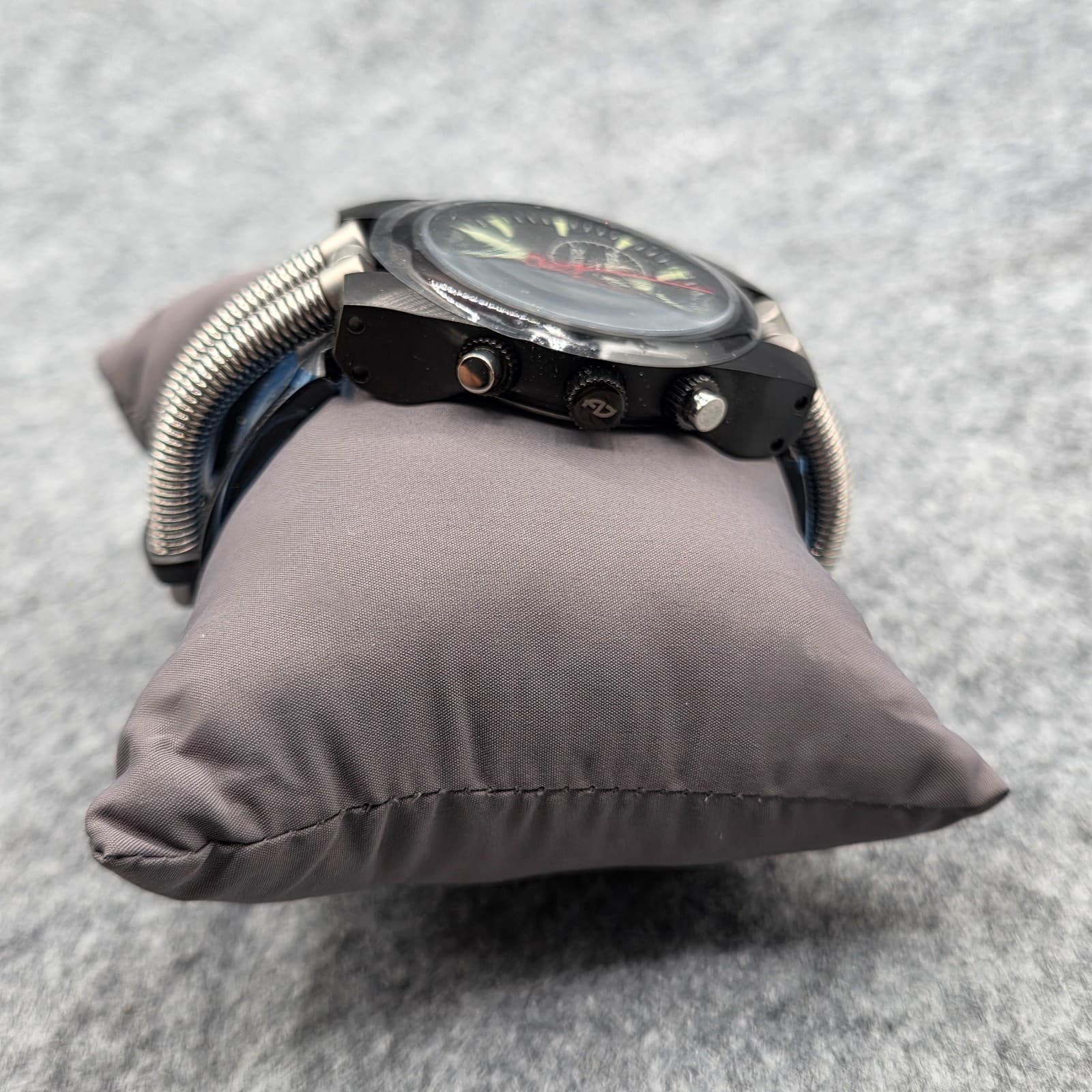ANDROID HYDROMATIC MODEL AD 430 BLACK IP QUARTZ CHRONOGRAPH NEED BATTERY - Thumbnail 8