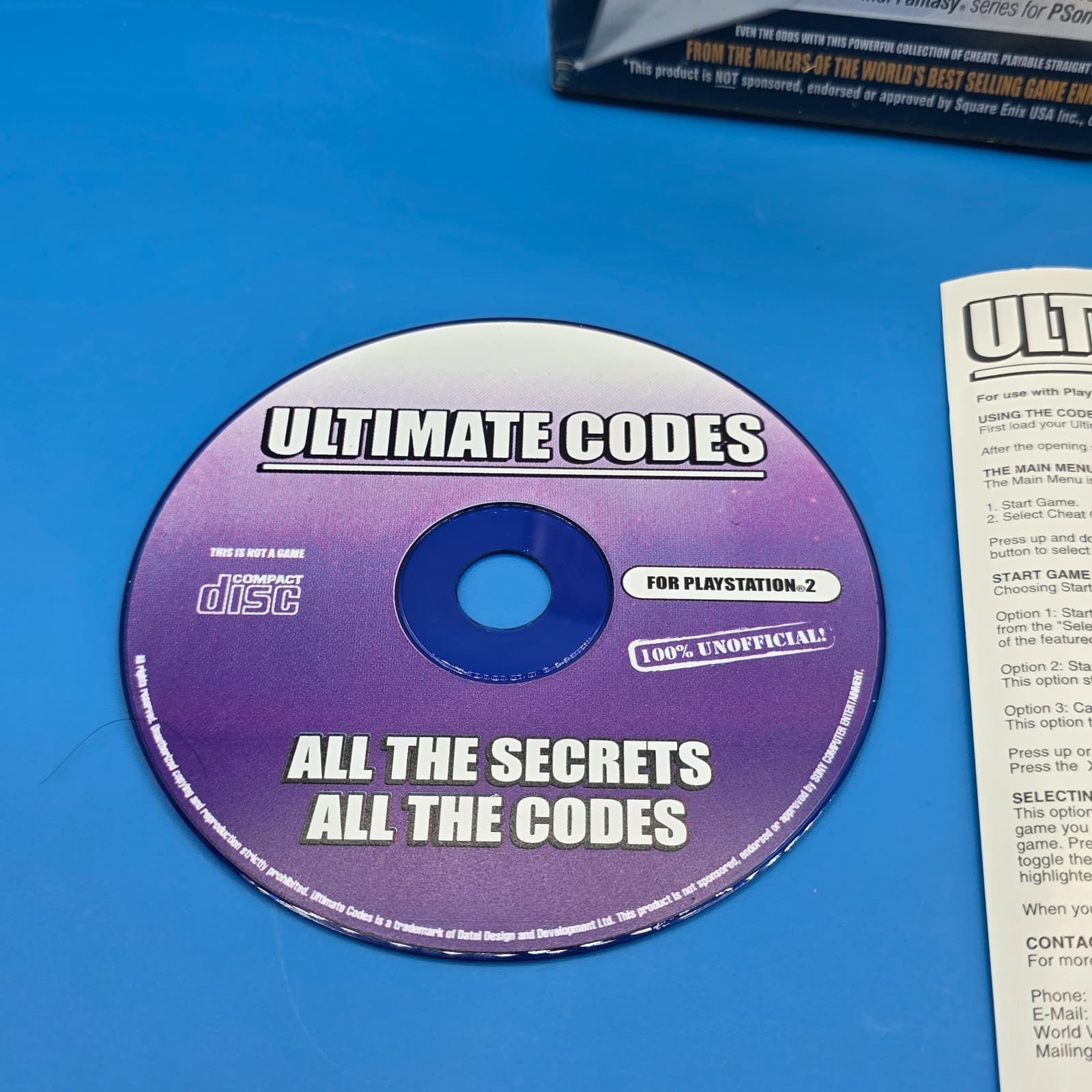 Action Replay Ultimate Codes Final Fantasy Compilation Pack PlayStation PS1 PS2 - Thumbnail 2