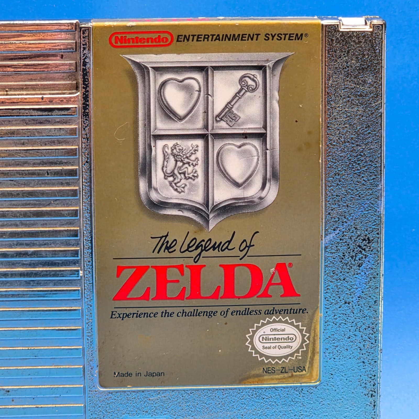 The Legend Of Zelda Nintendo NES Gold Video Game Cartridge With Case - Thumbnail 2