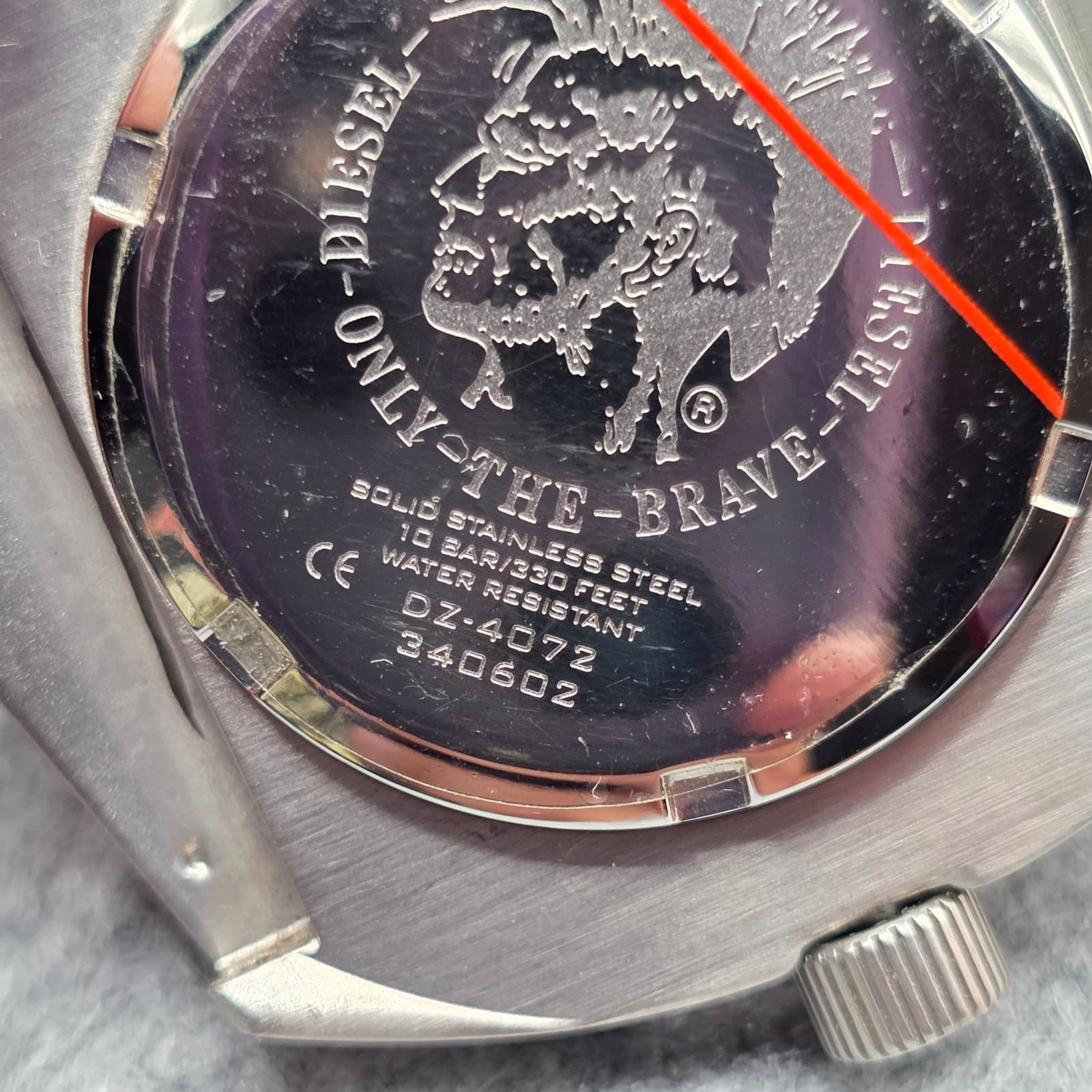 MISSING BAND Diesel Y2K watch DZ 4072 STANLESS STEEL - Thumbnail 7