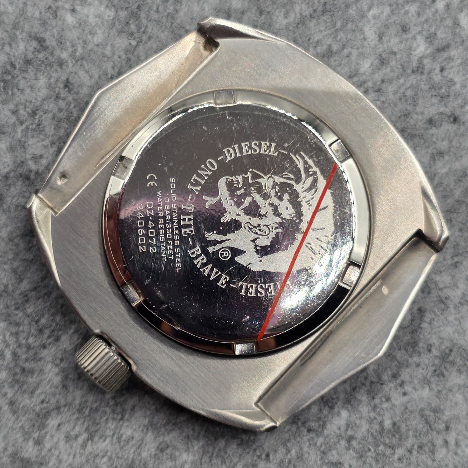 MISSING BAND Diesel Y2K watch DZ 4072 STANLESS STEEL - Thumbnail 5