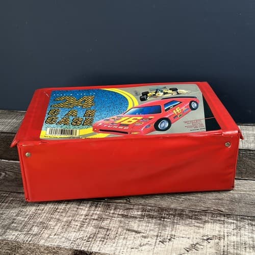 Vintage Tara Toy Corp 24 Count Hot Wheels Matchbox Car Case Red - Thumbnail 7
