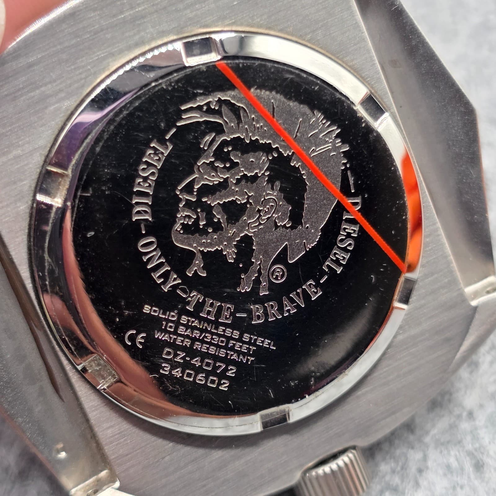 MISSING BAND Diesel Y2K watch DZ 4072 STANLESS STEEL - Thumbnail 6