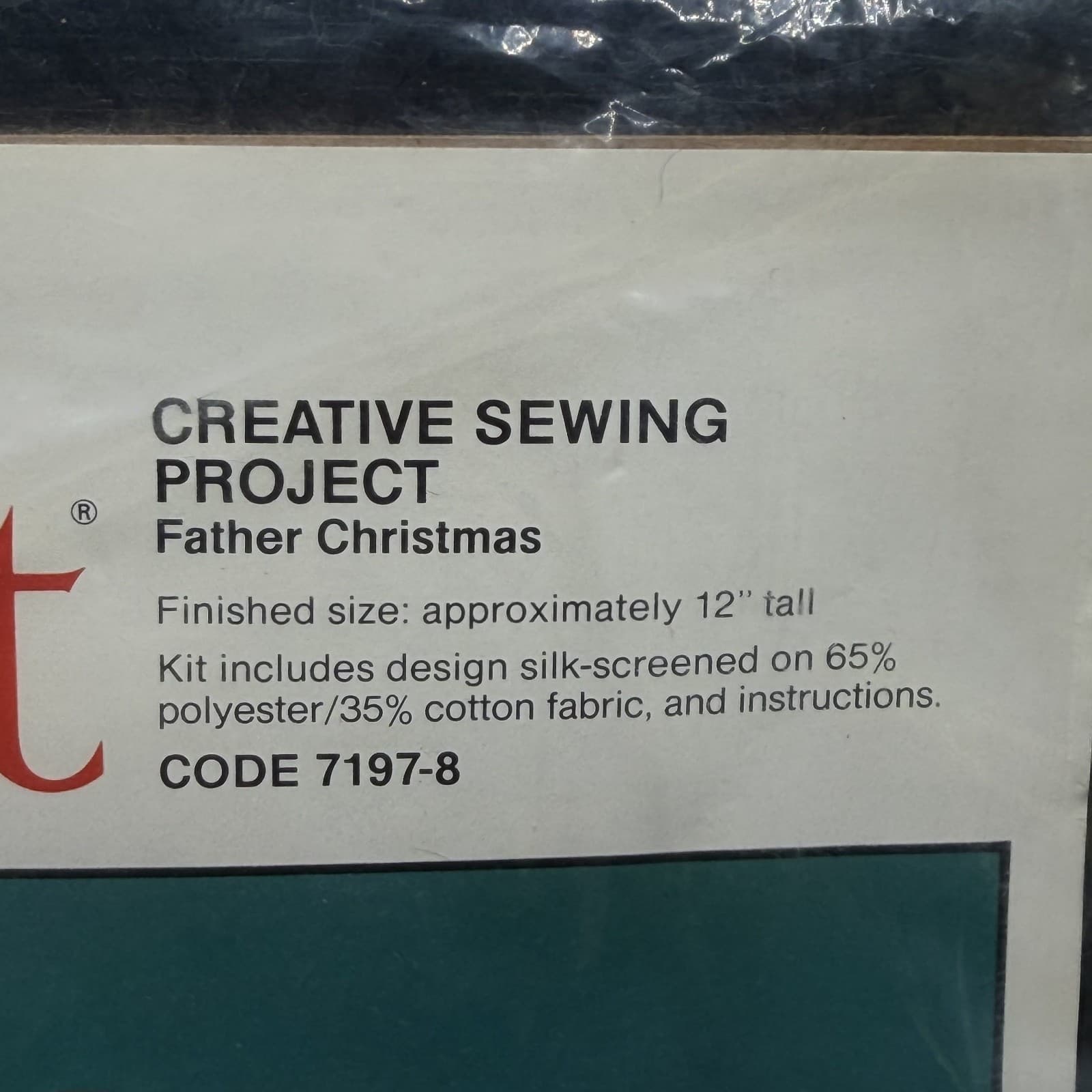 Current Father Christmas Creative Sewing Project Kit 12" Tall - Thumbnail 5