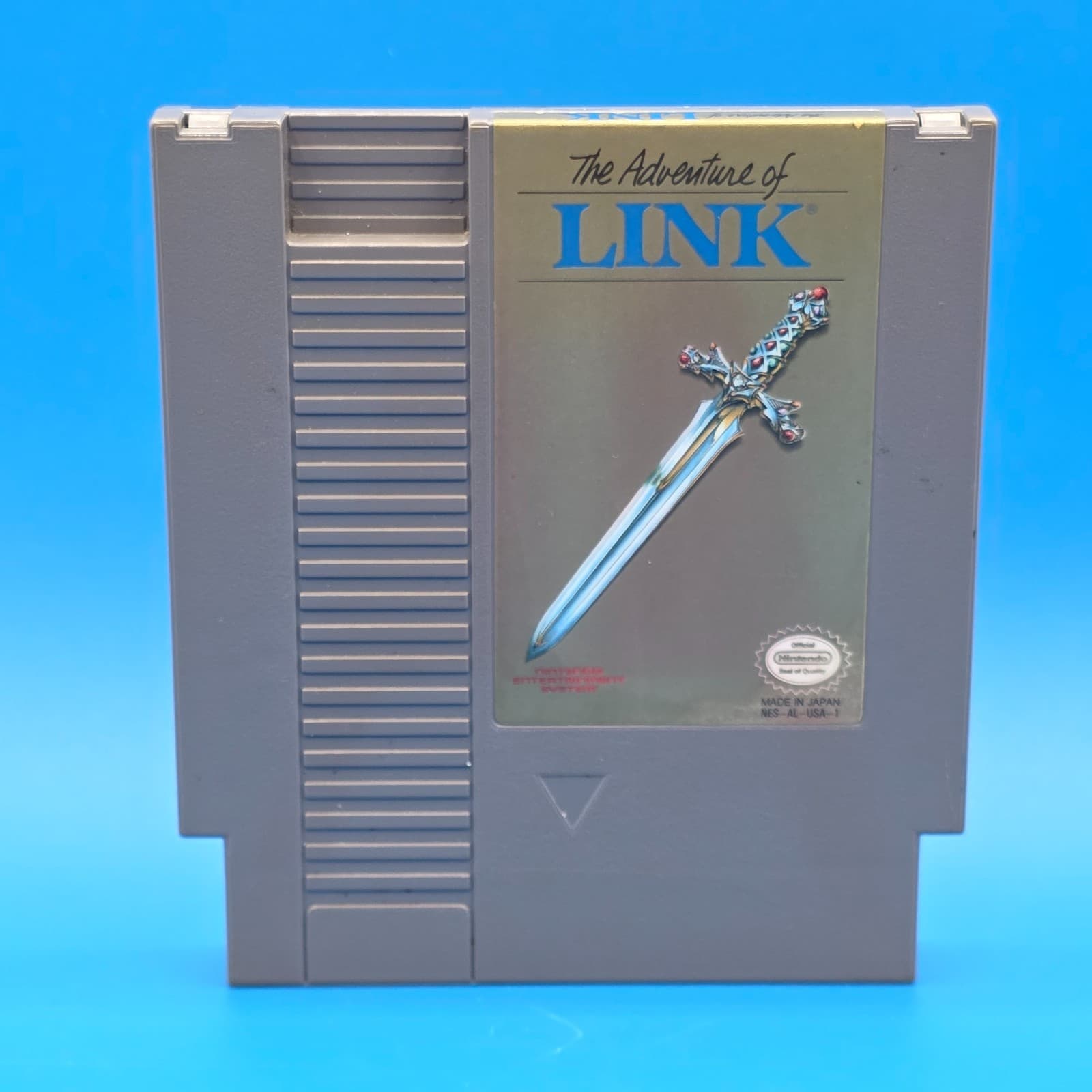 Zelda II: The Adventure of Link (Nintendo NES, 1988) Gray Cart w/ Case - Thumbnail 3