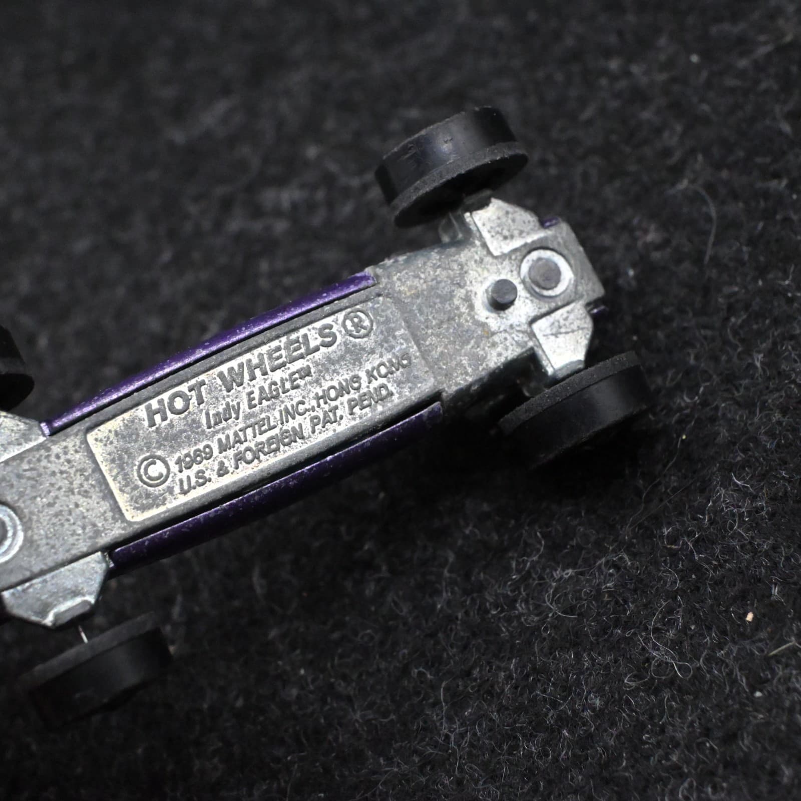 Vintage Hot Wheels 1969 Redline Purple Indy Eagle Hong Kong MISSING PARTS - Thumbnail 7