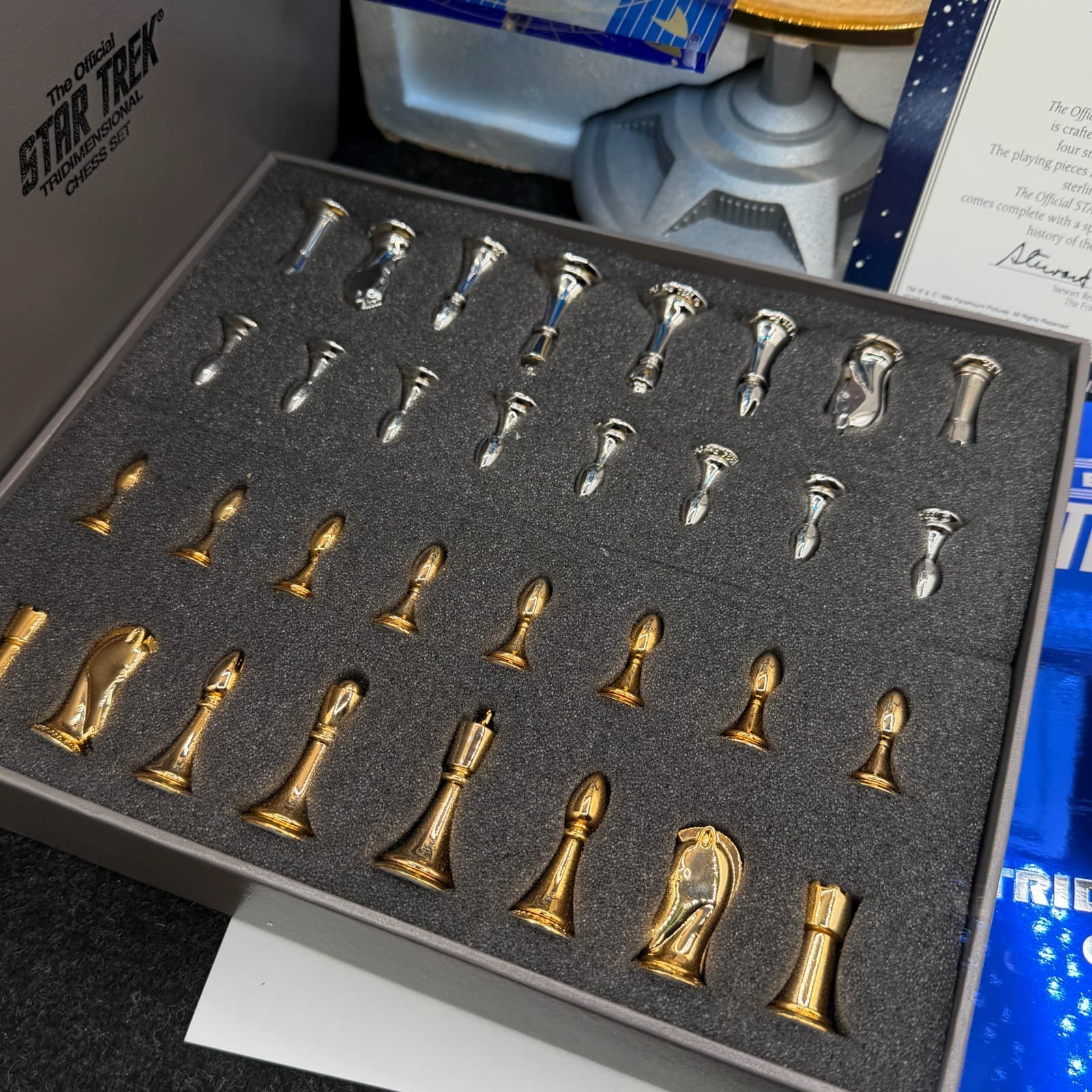 Star Trek 1994 Orignal Limited Edition Franklin Mint Tri-Dimensional Chess Set - Thumbnail 4