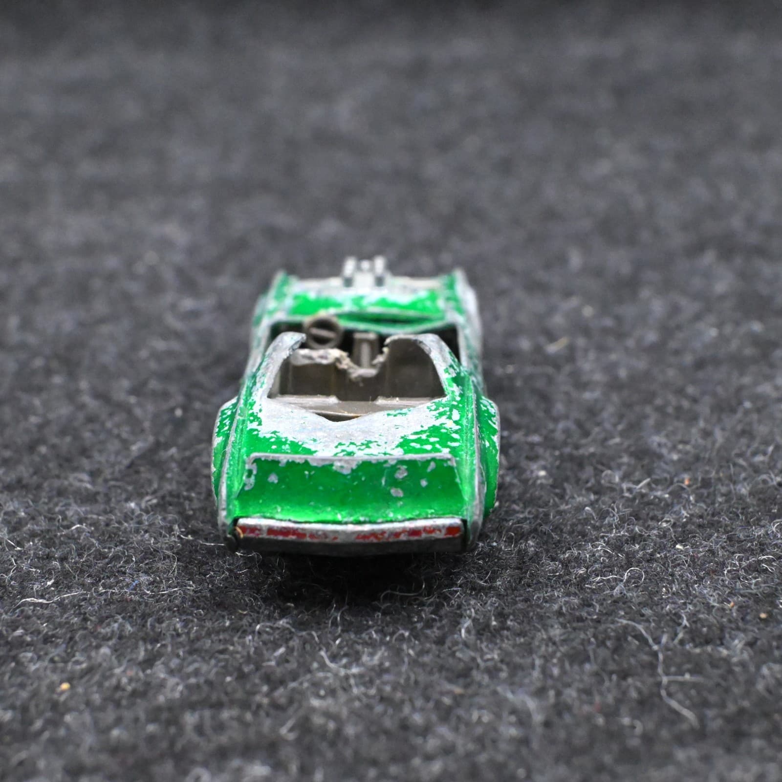 Hot Wheels Redline Sugar Caddy Green Gray Interior 1969/1971 Made In Hong Kong - Thumbnail 4