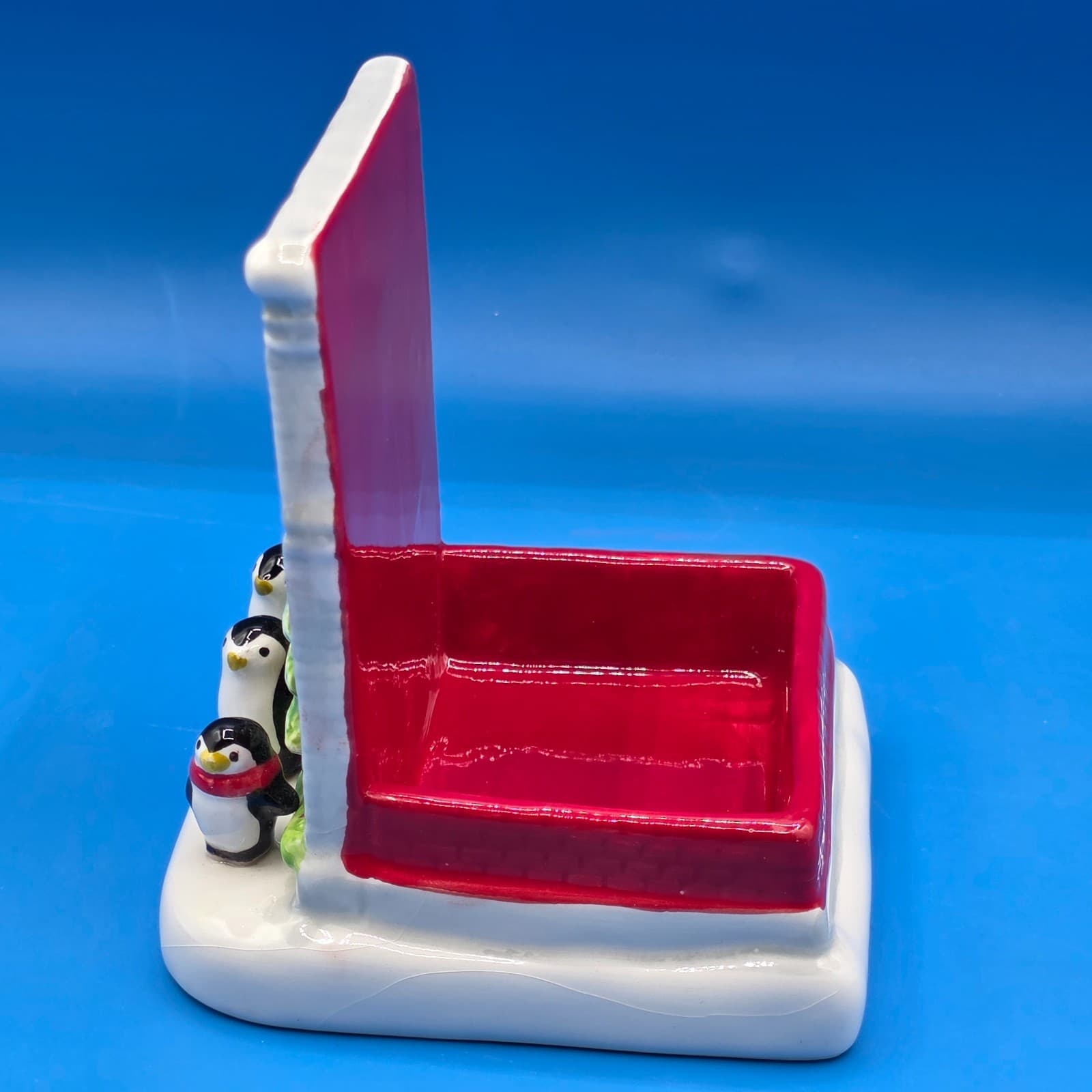 Bath & Body Works Christmas Tree Penguin Ceramic Soap Dish Dispenser Holder - Thumbnail 9