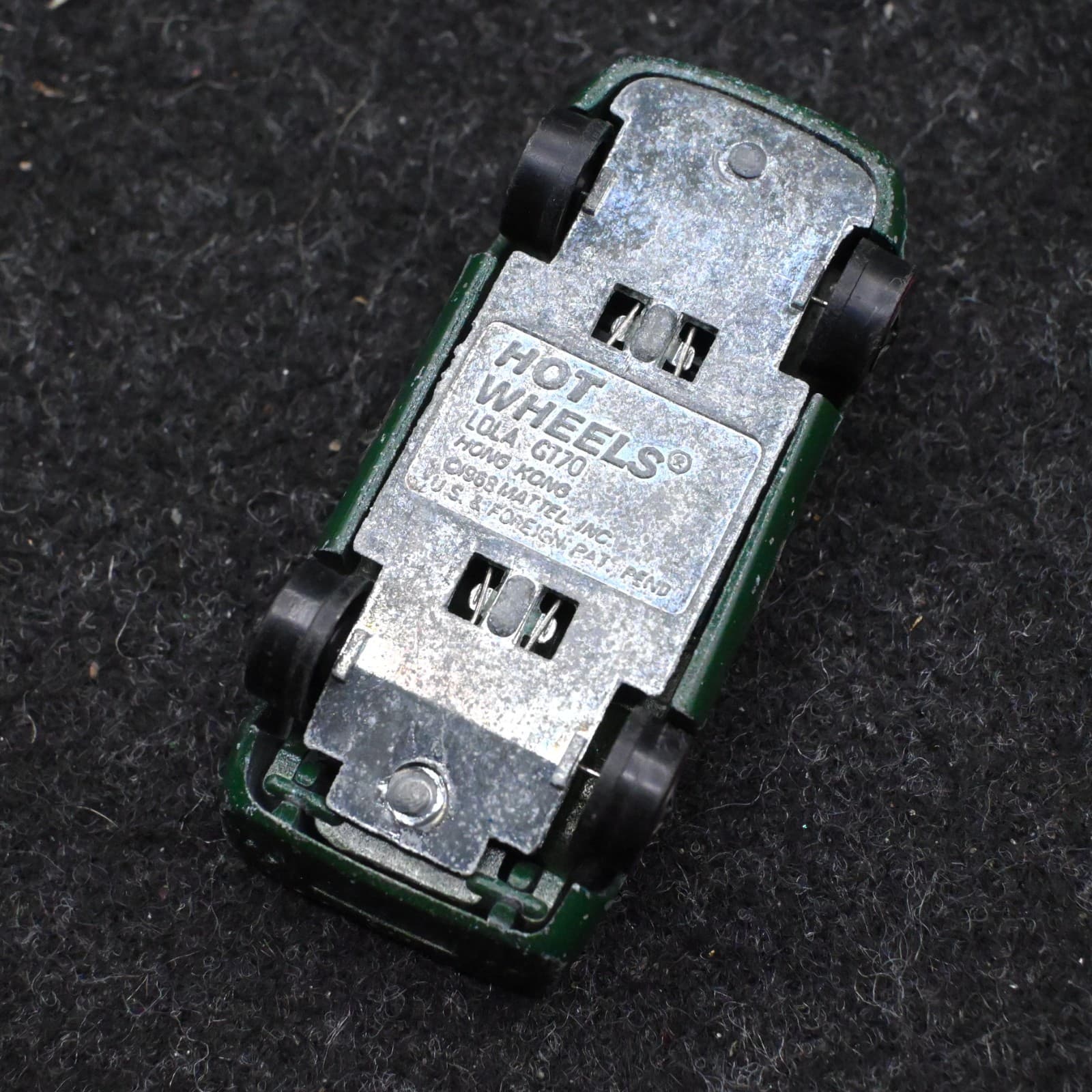 Vintage 1968 Hot Wheels Redline Lola GT70 Green Enamel - Thumbnail 7