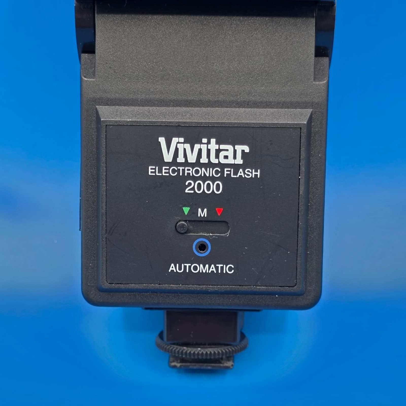 Vivitar Electronic Flash 2000 Mount Auto Manual Tested Works! - Thumbnail 2