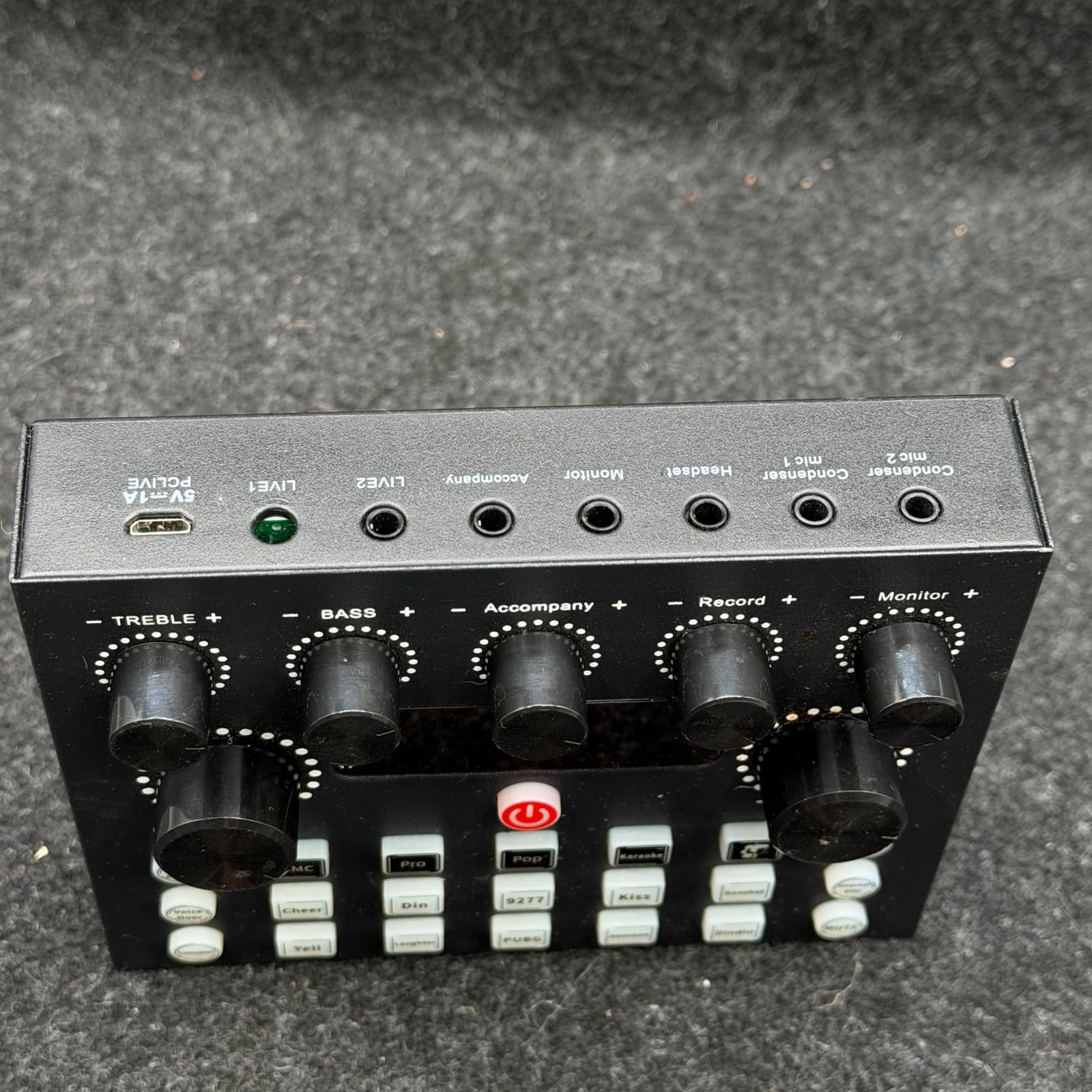 Squarock V8S Mixer 🎙️🎛️ Podcast Controller Black – No Accessories - Thumbnail 2