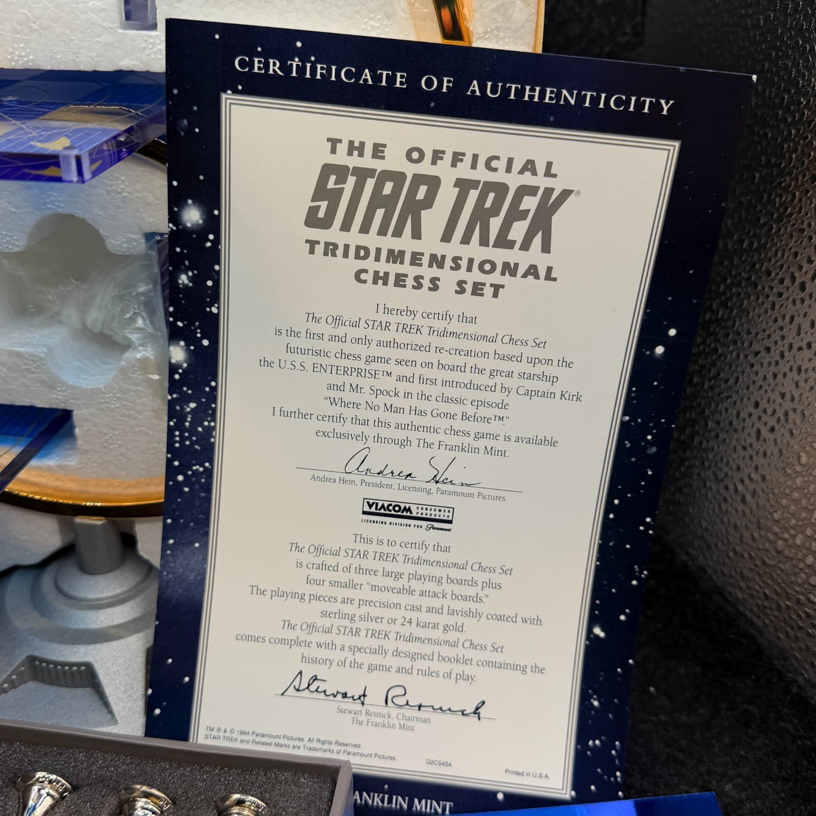 Star Trek 1994 Orignal Limited Edition Franklin Mint Tri-Dimensional Chess Set - Thumbnail 6