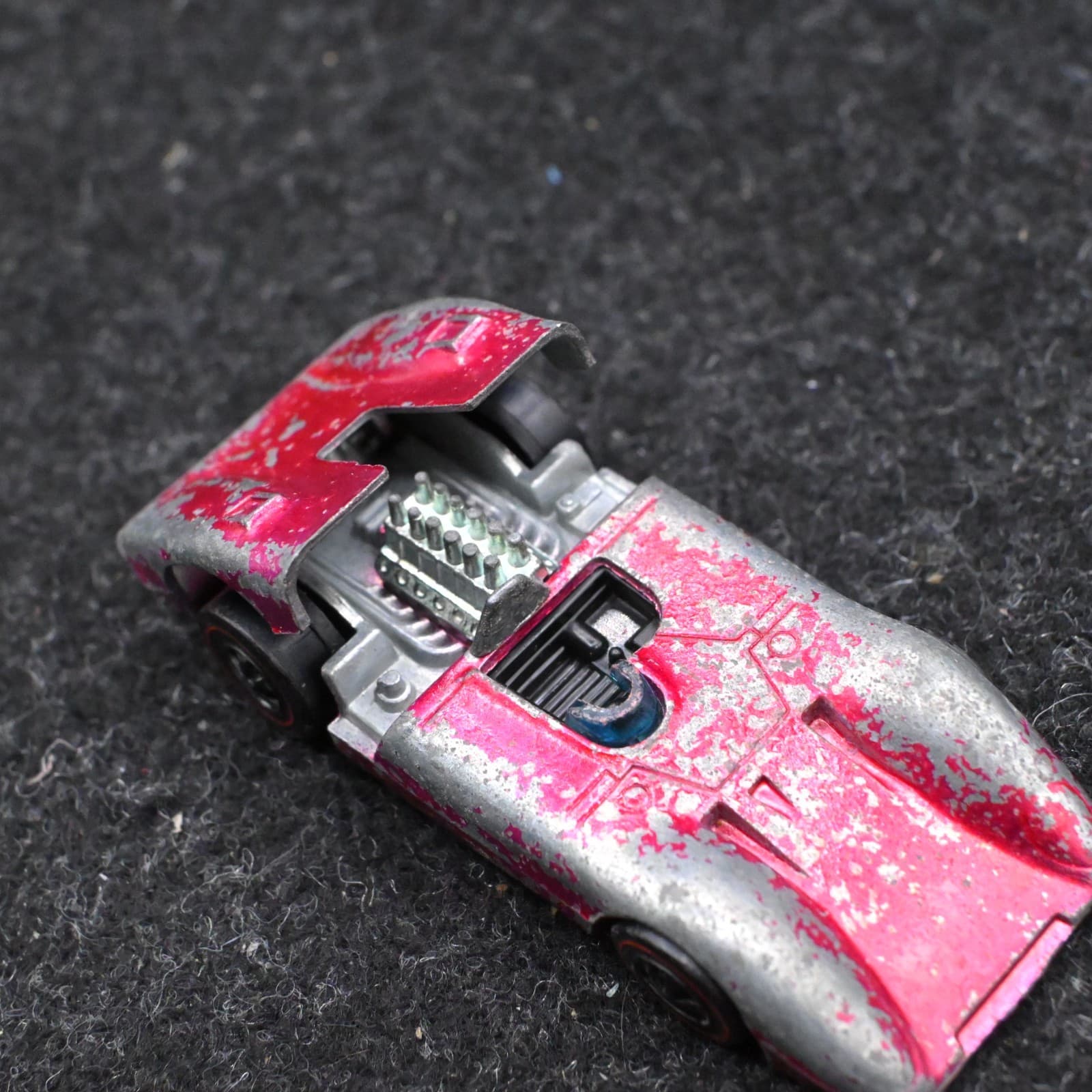 1969 Hot Wheels Redline Magenta Ferrari 312P - Please Read Desc. - Look at pics - Thumbnail 6