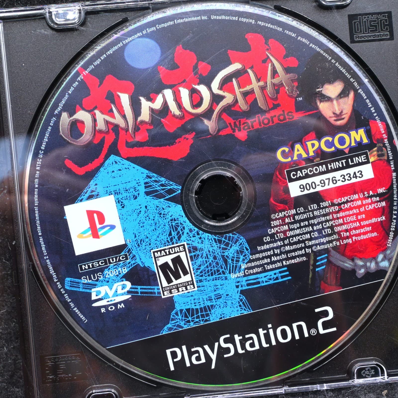 Onimusha: Warlords Greatest Hits - Disc Only Tested (PS2 PlayStation 2, 2002) - Thumbnail 2