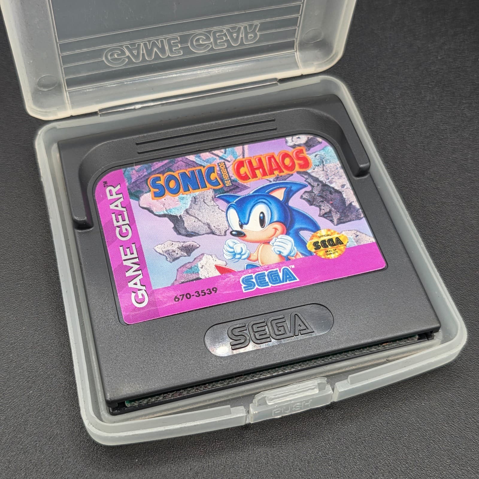 Sonic Chaos (Sega Game Gear, 1993) Clear Plastic Case & Manual Tested Authentic - Thumbnail 4