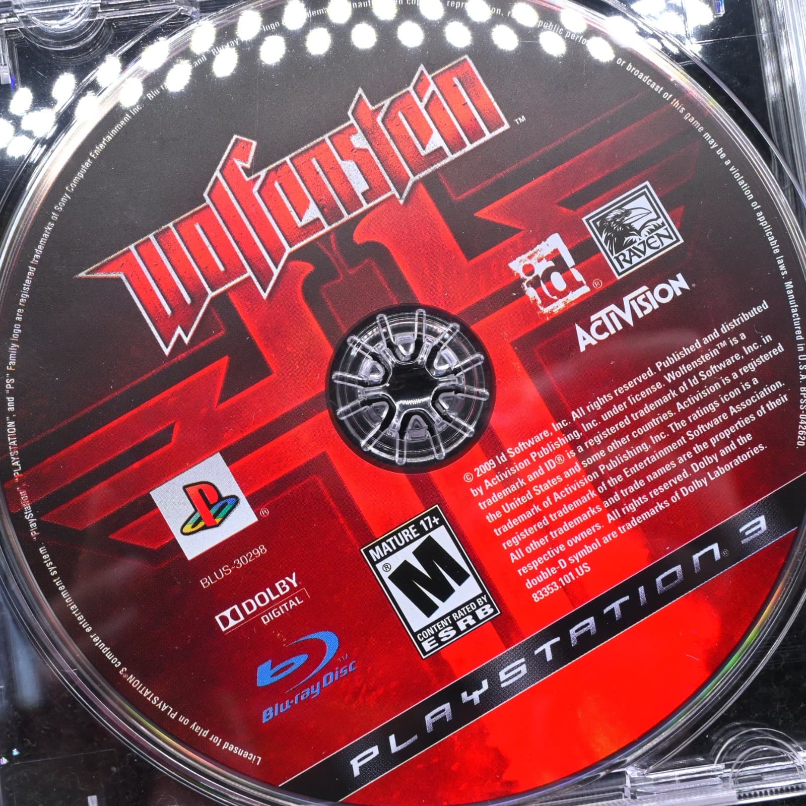 Wolfenstein (Sony PlayStation 3, 2009) disc only - Thumbnail 2