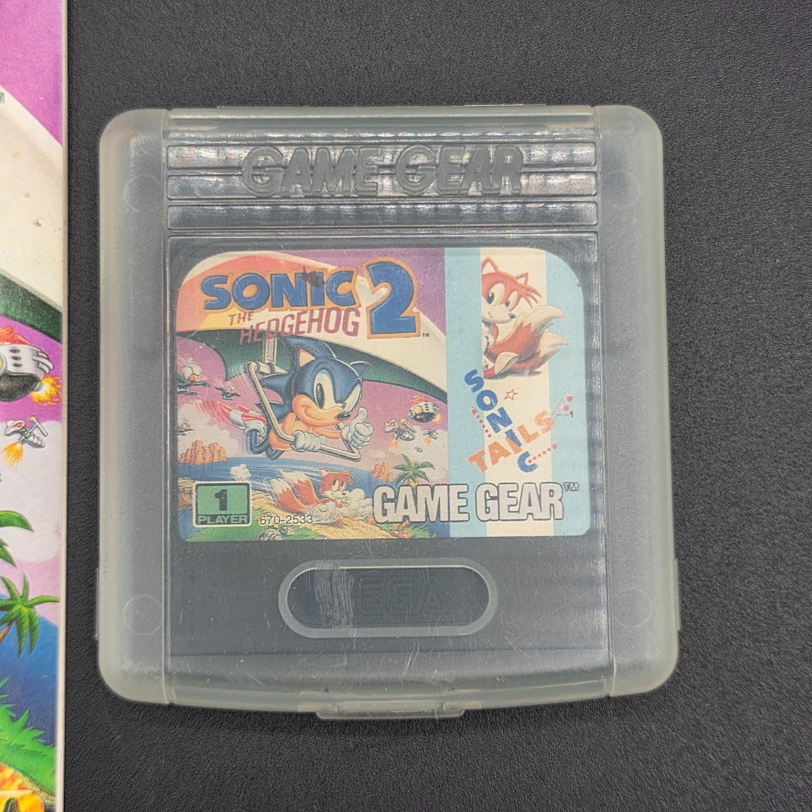 Sonic the Hedgehog 2 (Sega Game Gear, 1992) with Manual Tested Authentic - Thumbnail 3
