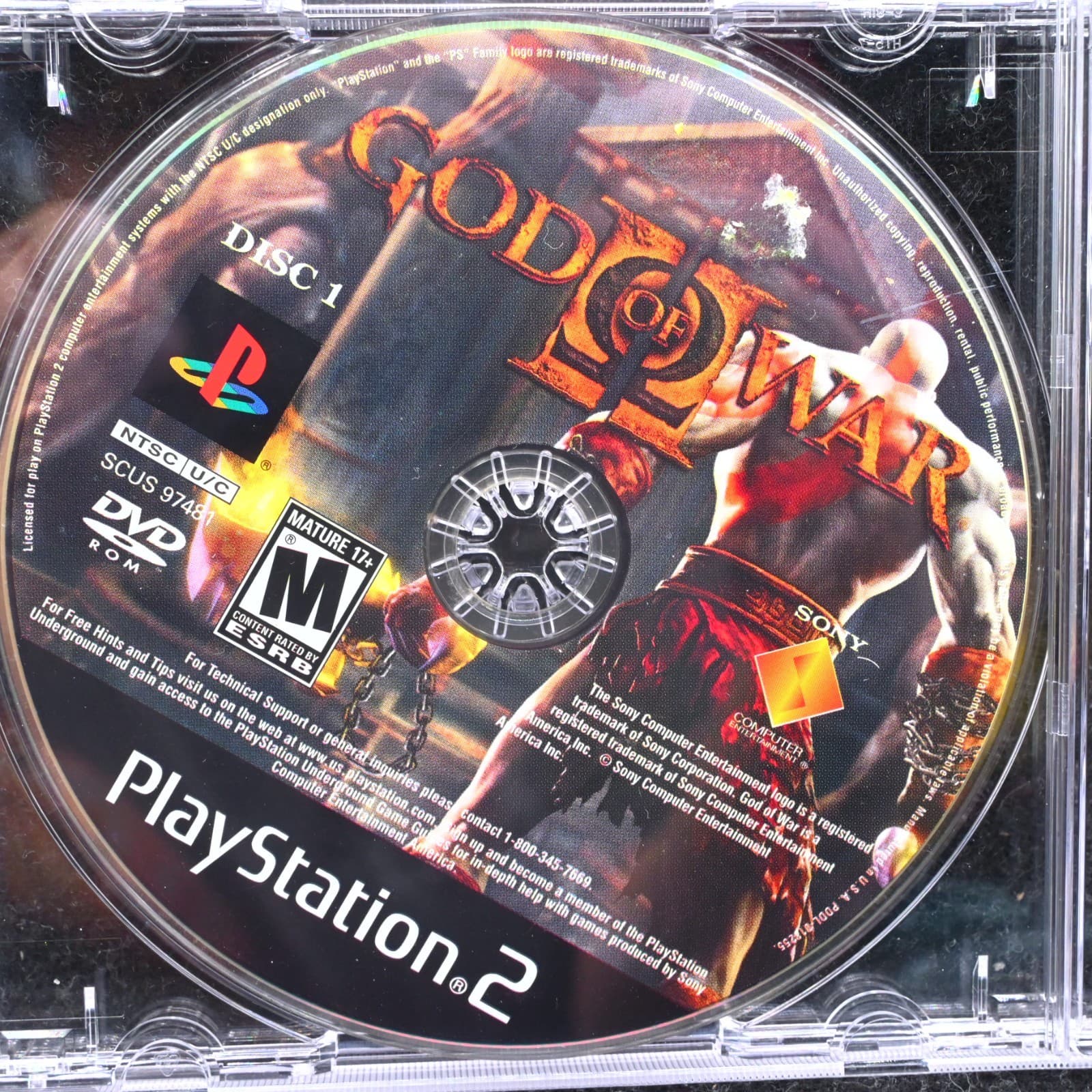 God of War 2 (Sony PlayStation 2 PS2) Disc 1 Only - Thumbnail 2