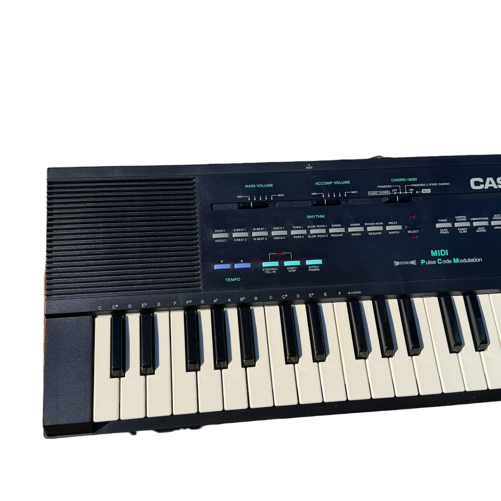 Vtg 1980s Casio Tone MT-240 Keyboard Midi Synthesizer 210 Sound Tone Bank Tested - Thumbnail 7